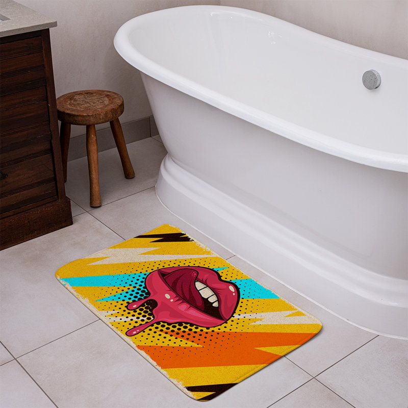 Donniesha Non-Slip Bath Rug