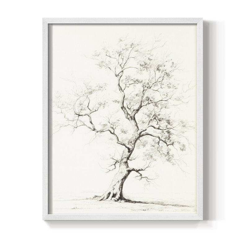 Vintage Floral Print VIII Framed Print - Solid Wood