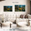 «Boston Skyline At Night», reproduction d'art sur toile-373680660