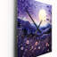Horloge murale lavande enchanteresse lavande pointillisme I - Paysages-99631733