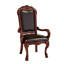 Branxton Synthetic Leather & Cherry Oak Arm Chair Set