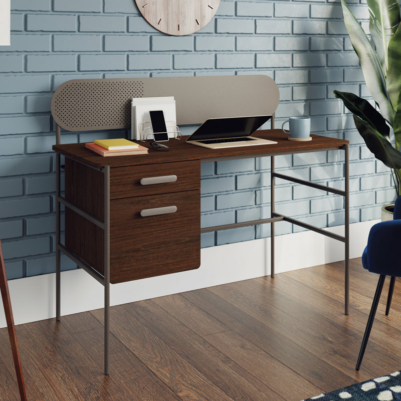 Metal Base Computer Desk