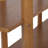 6-Tier Modern Organic Acacia Veneer Open Bookshelf with Solid Wood Supports