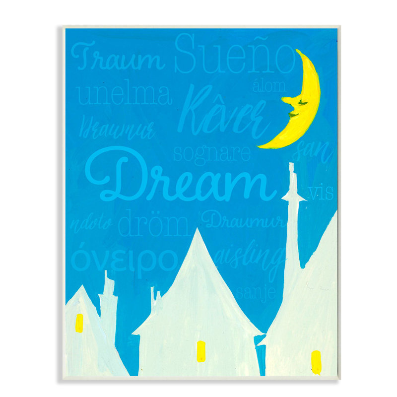 Art lunaire Leppert Dream Home, Plaque murale, H 15 po x l 10 po