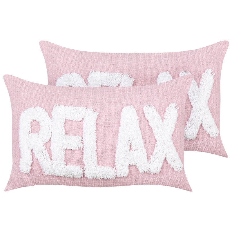 Reylee Pink Rectangular Cushion