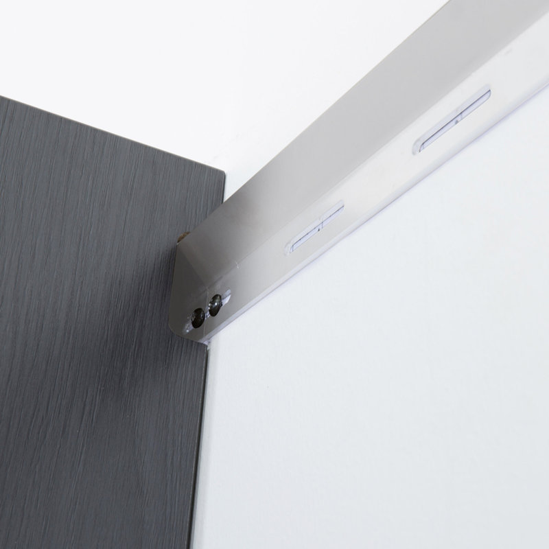 Series Wall Mounted Metal File Cabinet - 32"W X 28"H 20"D, Metallic Grey, , Heat & Water , Edge Banding For Mounting Effortless