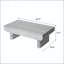 Table basse Mid-Century moderne avec tiroir cannelé-1286942074
