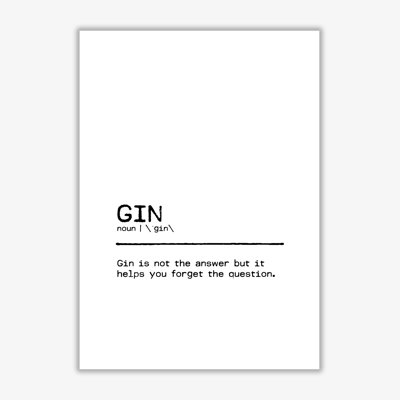 Gin Forget - Print
