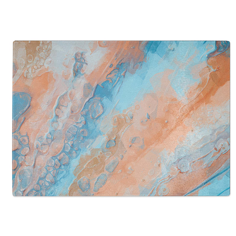 Glass Missing You in Abstract Chopping Board, 28.5 cm W x 20 cm L