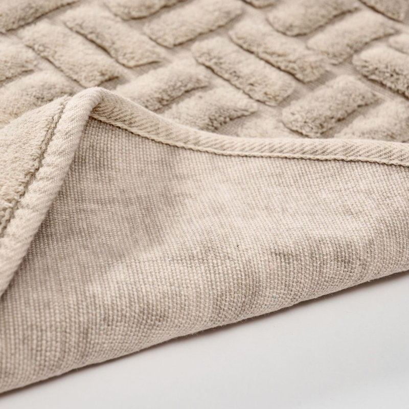 Tapis pour salle de bain Piccirillo, Crème