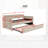 81.7'' L Twin Daybed With Trundle - Dark Grey Velvet, USB Charging, 600 Lbs Capacity-129480213
