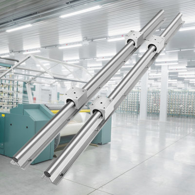 Rail linéaire, 2 pièces SBR16-800mm, glissière linéaire 2 pièces, 4 pièces SBR16UU
