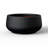 16 in. Large Matte Black(Upgraded Interior) Concrete Round Planter / Pot, Curvy Planter Bowl with Drainage Holes-650961500-650961314