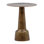 Golbez Aluminum Side Table, Antique Brass