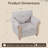 Upholstered Rolled Armchair