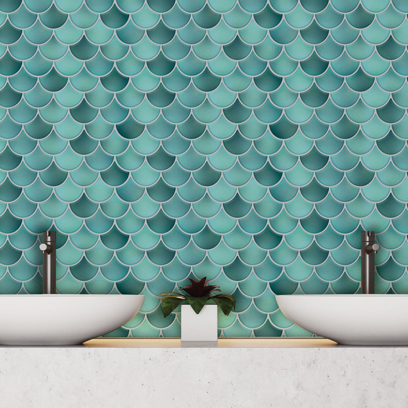 Carrelage mosaïque gel 118 po x 35 po