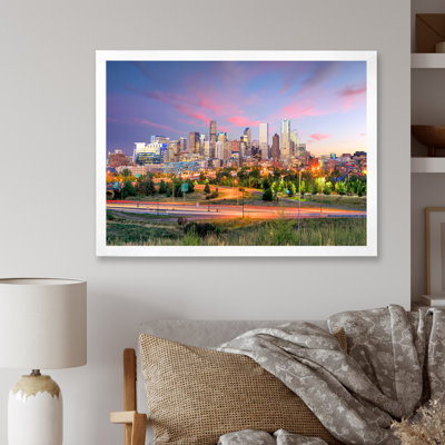 Panorama de l'horizon de Denver - décor mural paysages