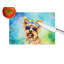 Yorkshire Terrier Hippie Dawg Glass Cutting Board Large