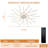 44.8" Straight Strip Geometric Ceiling Fan with Lights, 3 Colors 6 Speeds Low Profile Ceiling Fan with Light for Bedroom, Living Room-144213544