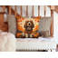 Cocker Spaniel Fall Fabric Decorative Pillow-1891328053