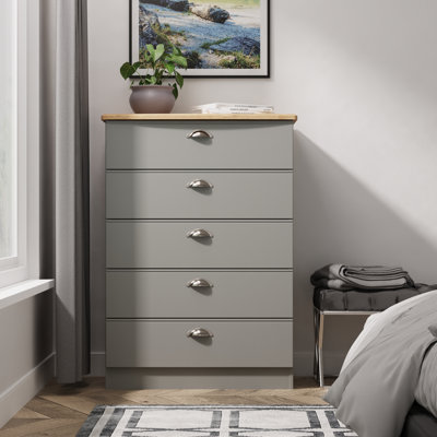 77 cm W Chest of 5 Drawers
