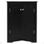 Armoire de rangement triangulaire pour salle de bain avec tablettes réglables, armoire de plancher autoportante pour la cuisine à domicile-844720003