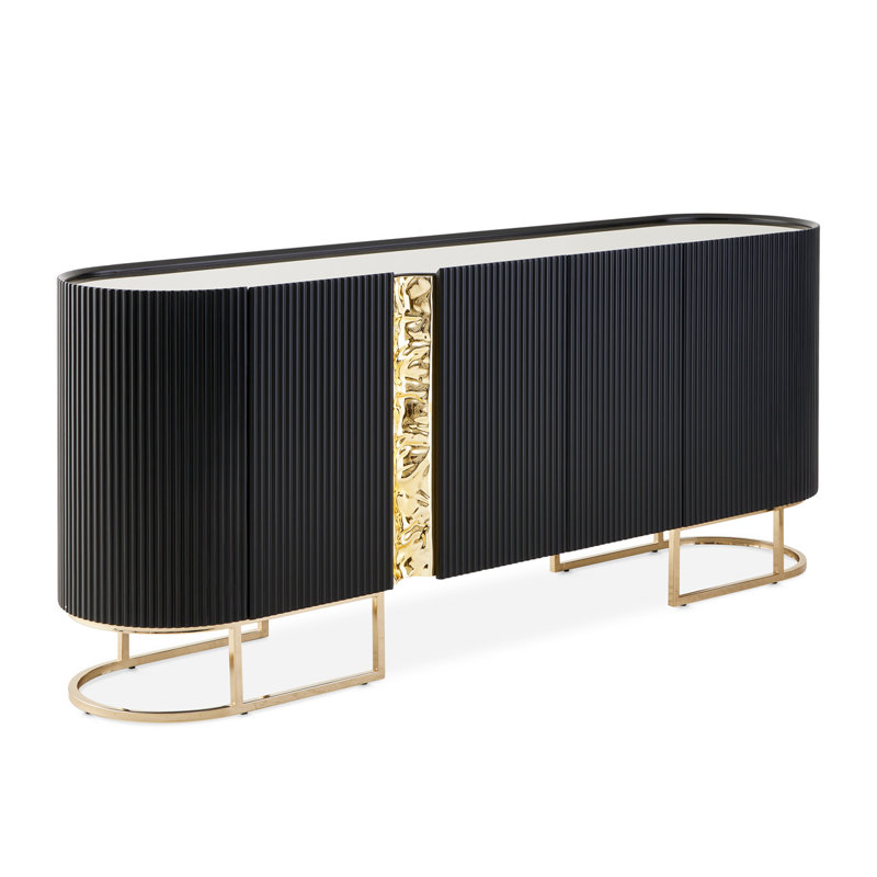Lisbon 85.75'' W Sideboard, Black