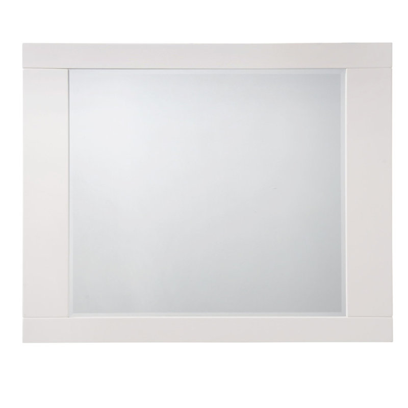 Stylish And Functional White High Gloss Finish Mirror For Interior Decoration