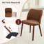 Dining Chair Set, Modern Upholstered Linen Armless Wingback Chair with Solid Wood Legs, Thick Cushion, for Dining Living Room Kitchen Office-778602807-778602762