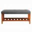 Banc de rangement rembourré en bois avec tablette à lattes Warwickshire-114882502-33419829