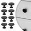 Ensemble de 2 poignées de meuble Lumi Home Furnishings Classic, noir mat-116791514