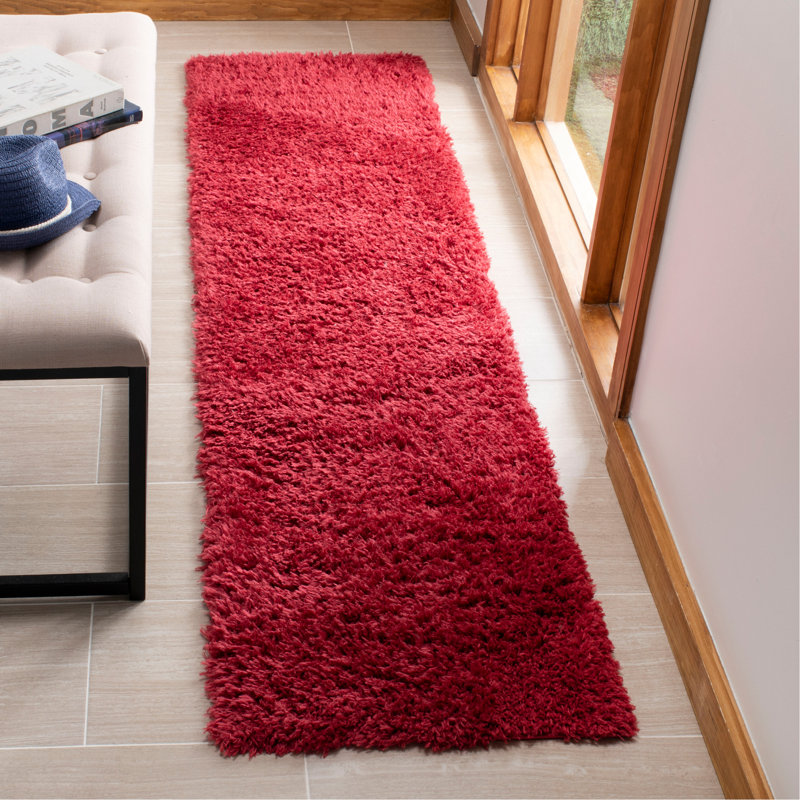 Madrid Shag 200 Performance Solid Color Rug, Runner 2' x 6'