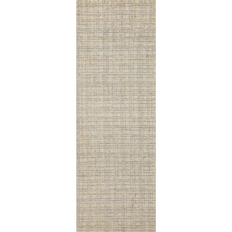 Tapis à carreaux antique / brume Chris Loves Julia x Loloi Polly, Carré 1 pi 6 po