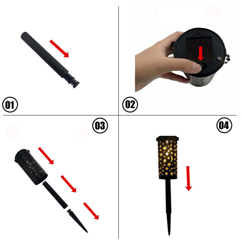 LED Outdoor Solar Induction Ground Plug Hanging