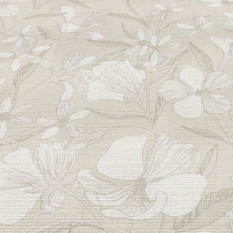 Papier peint floral, Beige