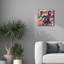  «French Bulldog - Abstract» par Rey Klimt, art mural sur toile, 37 po x 37 po-2100087917