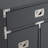 Lacquer Finish Metal Leg Side Table/Accent Table/Nightstand-22134414