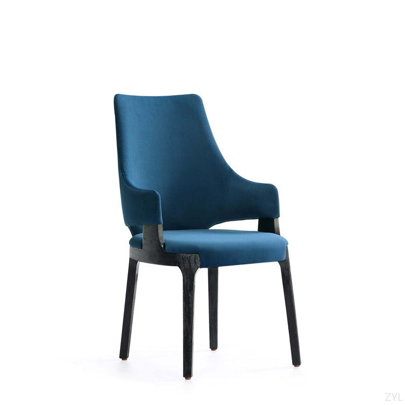 Chaise rembourrée Elegant, Bleu