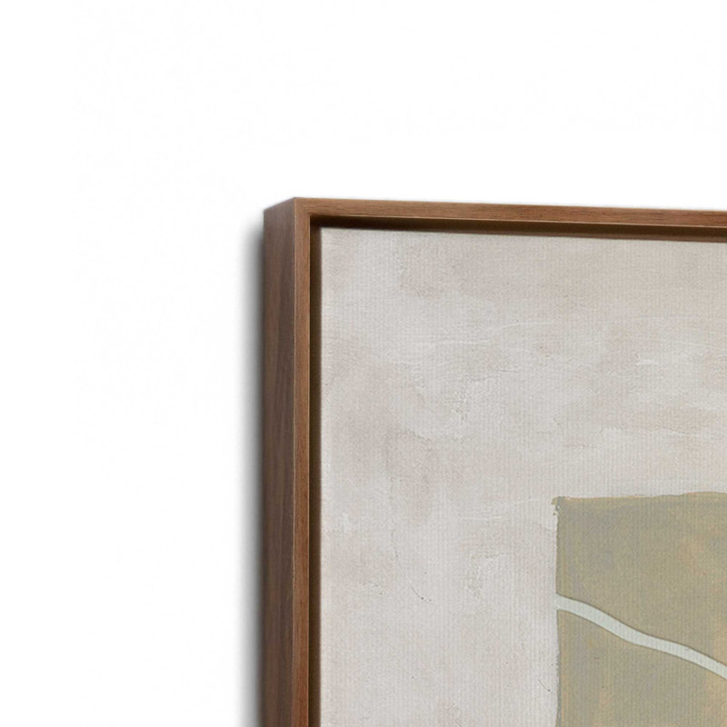 Impression sur toile «transit plan IV» par Michael Willett, Brun, «Floater», reproduction encadrée sans passe-par
