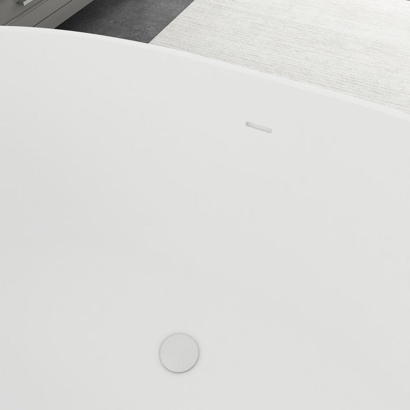 x Freestanding Soaking Plastic / Acrylic Bathtub
