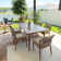 Rectangular 6 - Person Rectangular Outdoor Dining Set with Cushions