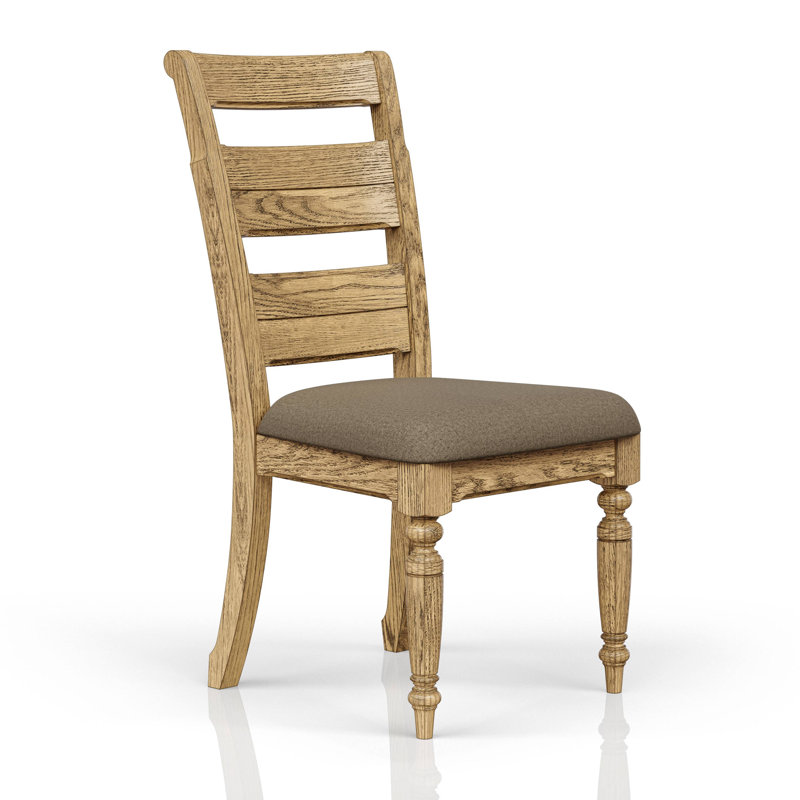 Chaise d'appoint à dossier échelle, Caramel