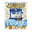 Toile espresso «Veuillez fantaisiste», conception par Connie Summers-414128656