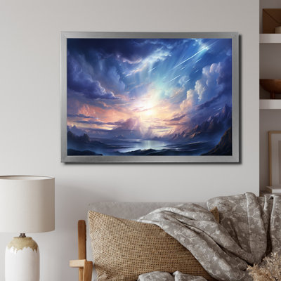 Météores pluie de lumière II sur toile