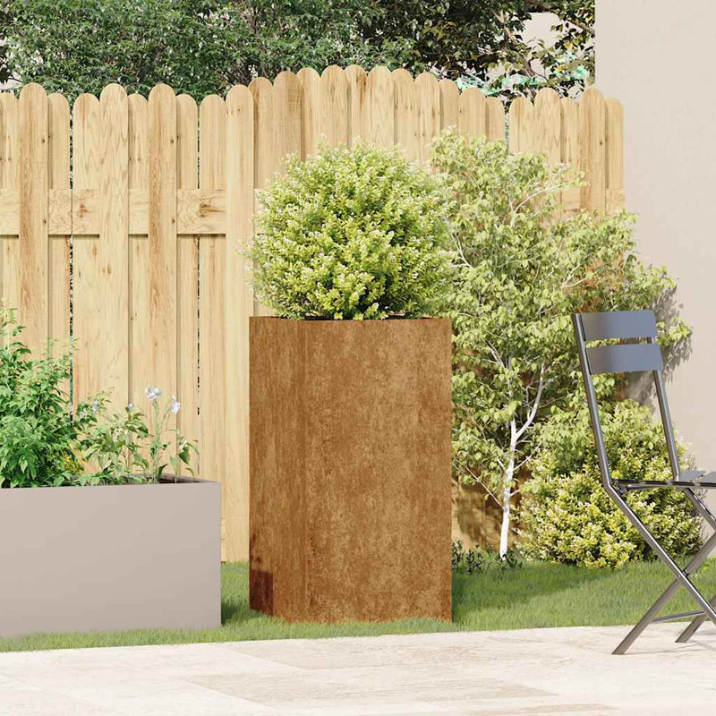 Grand pot à fleurs vidaXL, H 31,5 po x l 15,7 po x P 15,7 po