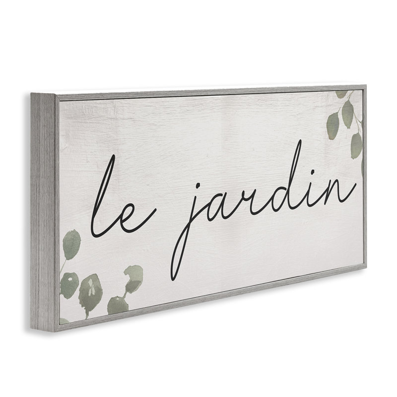  Le Jardin Garden, estampe numérique encadrée par Daphne Polselli, H 10 po x l 24 po, Estampe numérique Farmhouse