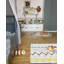 Washable Area Rug Azteca Vintage Blue