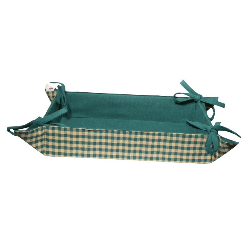 Brambly Cottage Johnnie Fabric Decorative Basket, Green/Tea