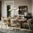 Dashona White Rectangular Sintered Stone Dining Table with Double Pedestals-1561481552-1549164671