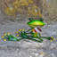 Judsonia Frog Weather Resistant Metal Garden Statue